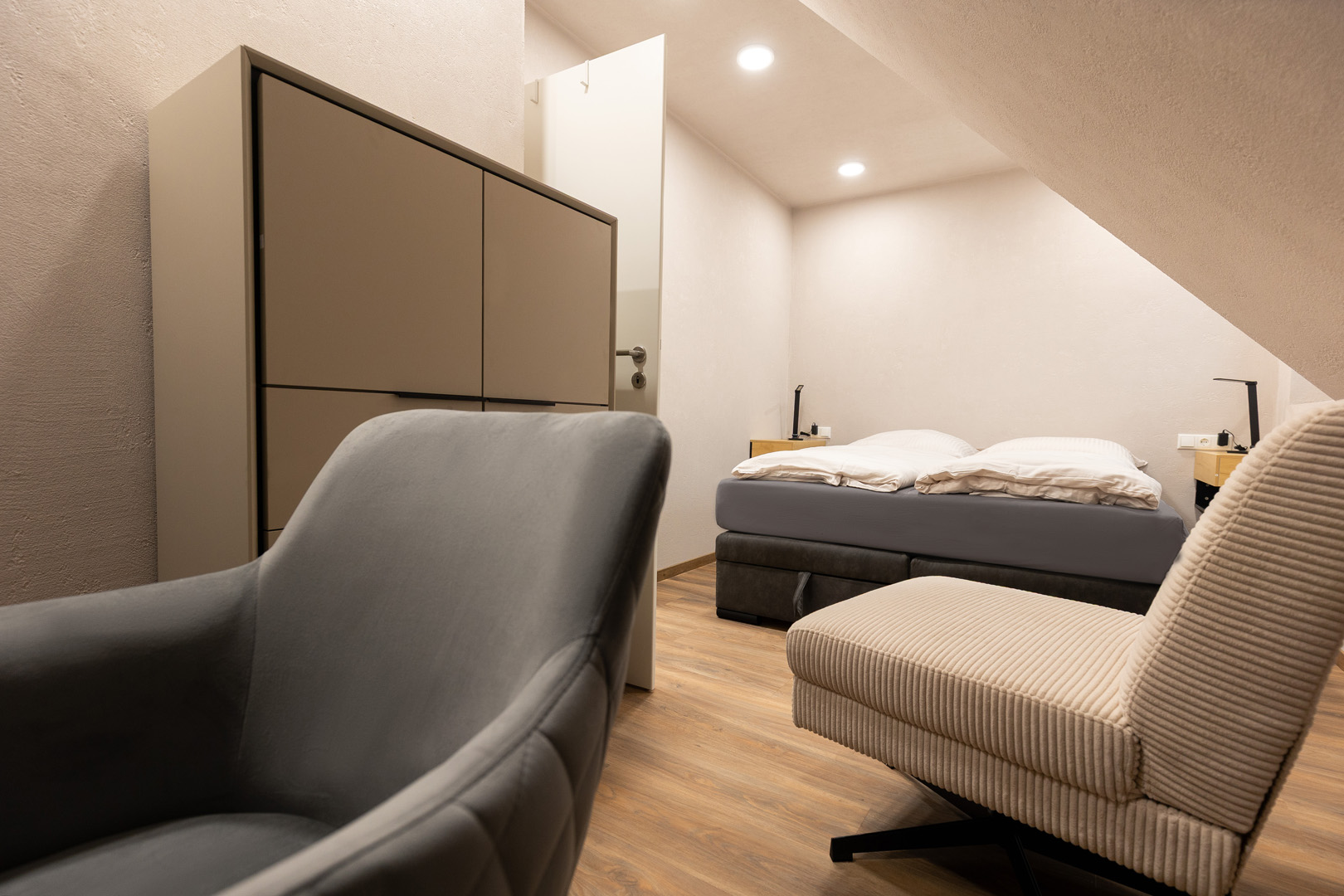 Ansicht des Schlafzimmers