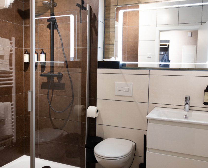 Blick ins Badezimmer